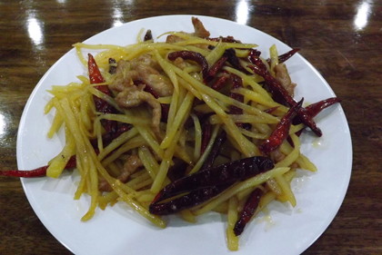 土豆丝炒肉